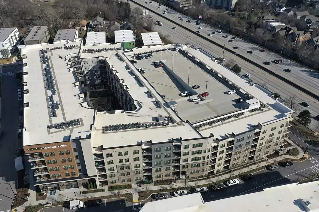 Commercial roofing project completed by Platinum Roofing in metro Atlanta