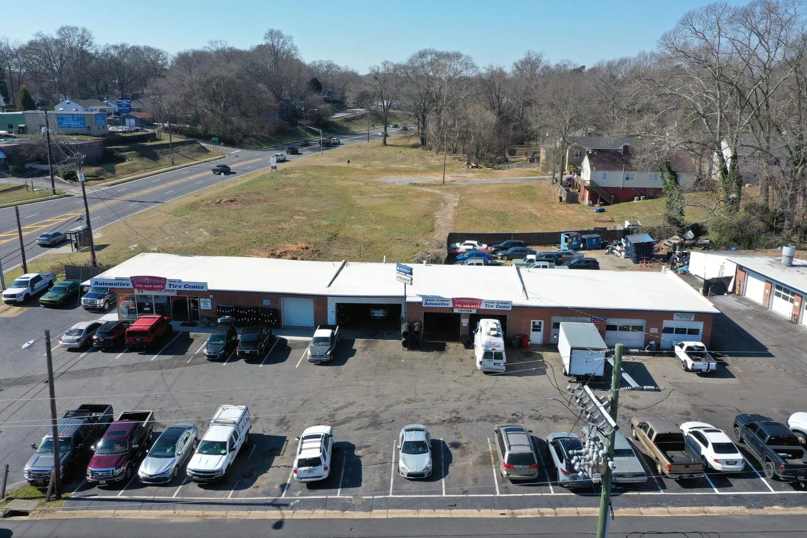 Commercial flat roof system installed by Platinum Roofing in North Atlanta
